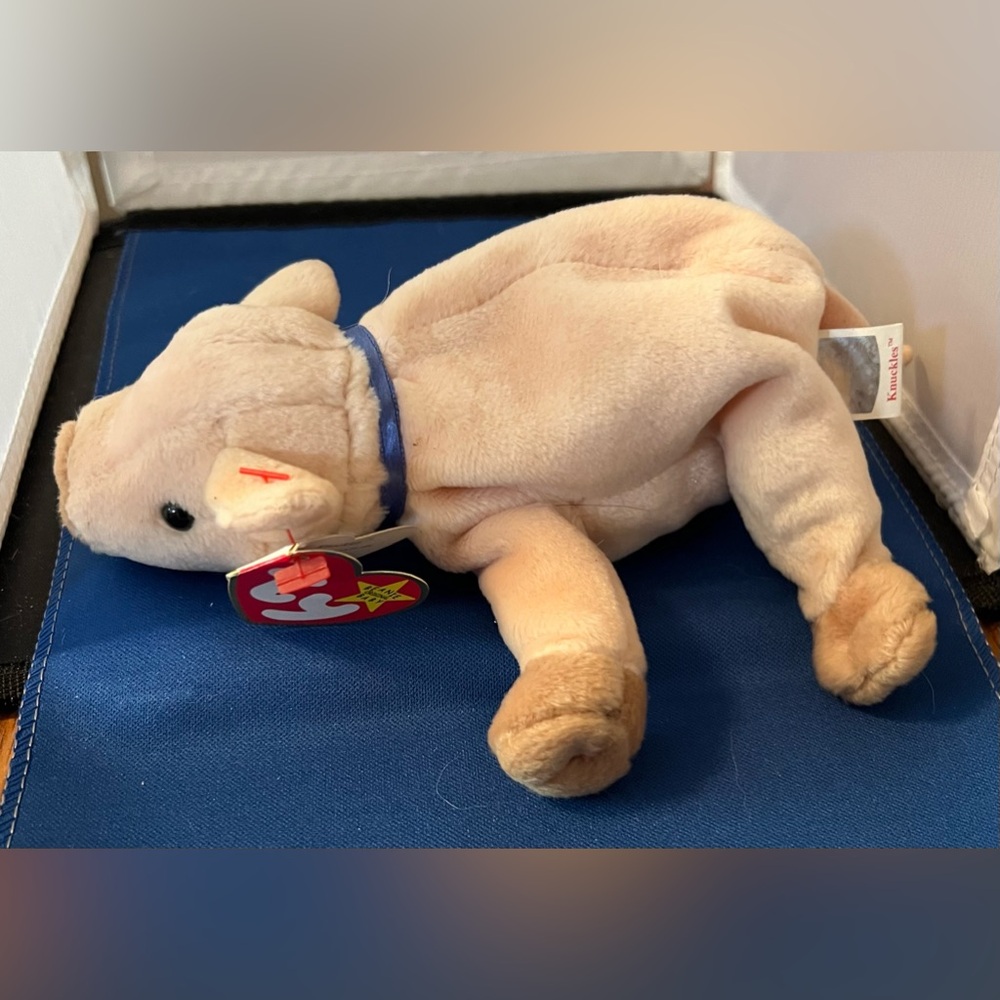 Ty Beanie Buddies 1999 Collection Knuckles The Pig Plush In Mint Condition